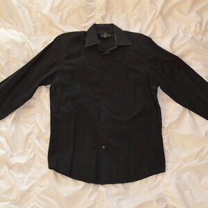 INC International Concepts Men's Black Dress Shirt